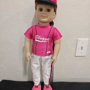 Slugger Pink Baseball Doll